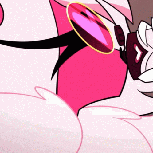 Cartoon Character Wearing Pink Glasses GIF