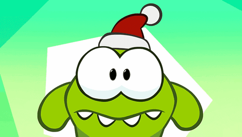 Cartoon Character Wearing Santa Hat