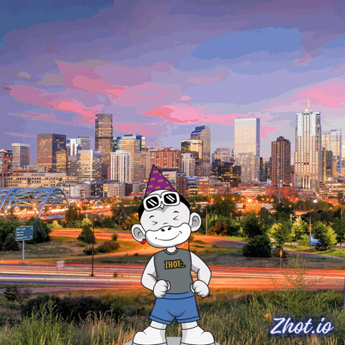 Cartoon Character Wearing Shirt Saying Zhot