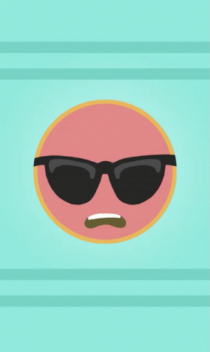Cartoon Character Wearing Sunglasses and Red Mask