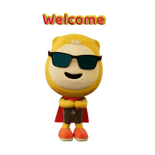 Cartoon Character Wearing Sunglasses and Scarf