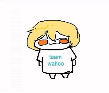 Cartoon Character Wearing Team Wahoo T-Shirt