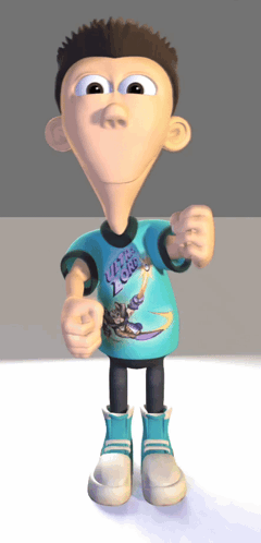 Cartoon Character Wearing Ultra Zoo Shirt GIF