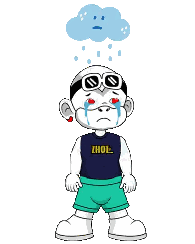 Cartoon Character Wearing Zhou Shirt