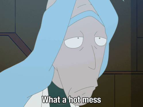 Cartoon Character What a Hot Mess