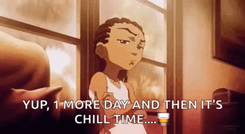 Cartoon Character With Arms Crossed Holding Whiskey at Window