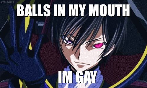 Cartoon Character With Balls In Mouth GIF