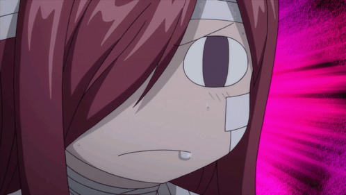 Cartoon Character With Bandage on Face