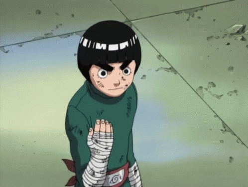 Cartoon Character With Bandages and Naruto Belt