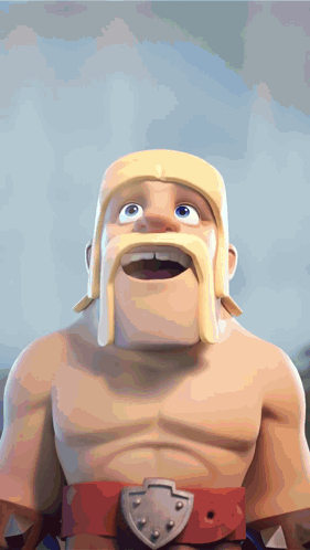 Cartoon Character with Beard and Yellow Helmet