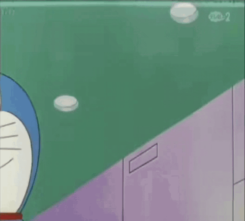 Cartoon Character With Bell and Number 2