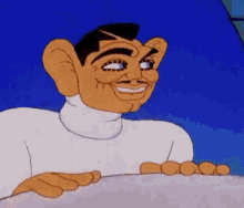 Cartoon Character With Big Ears Smiling