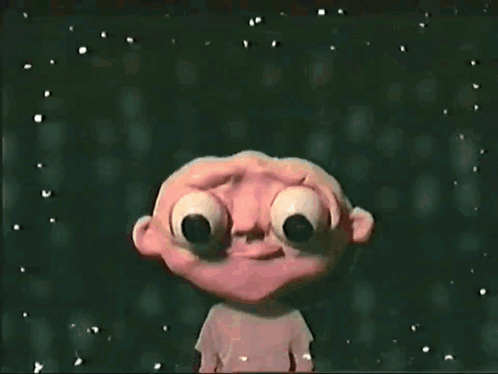 Cartoon Character With Big Eyes Saying I'm Ready GIF