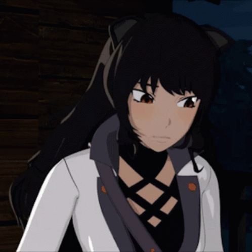 Cartoon Character With Black Hair and White Jacket Close Up