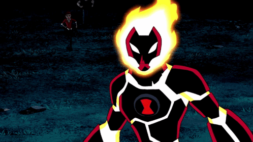 Cartoon Character with Black Widow Emblem