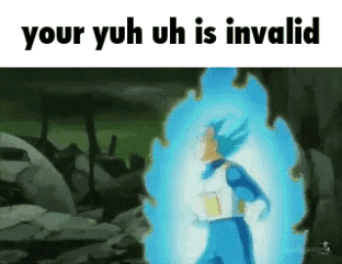 Cartoon Character with Blue Aura