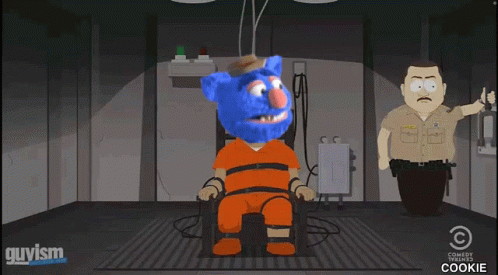 Cartoon Character With Blue Beard and Cowboy