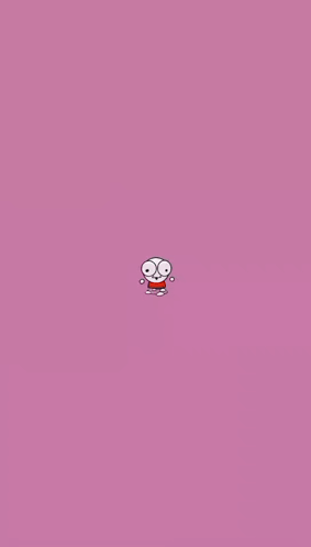 Cartoon Character With Blue Body and Eyes