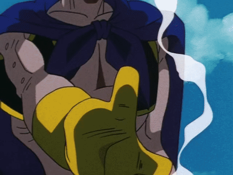 Cartoon Character With Blue Cape and Yellow Glove