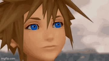 Cartoon Character With Blue Eyes Close Up GIF