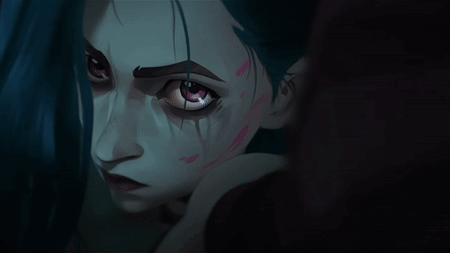 Cartoon Character With Blue Hair GIF