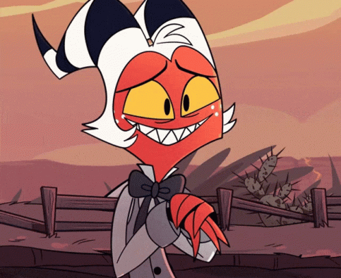 Cartoon Character With Bow Tie Beside Wooden Fence