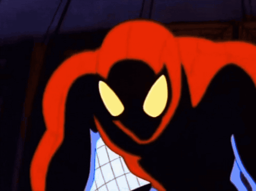 Cartoon Character with Bright Yellow Eyes