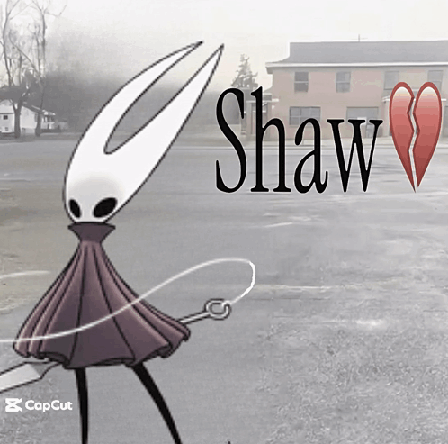 Cartoon Character With Broken Heart Shaw