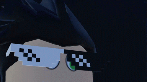 Cartoon Character With Checkered Sunglasses