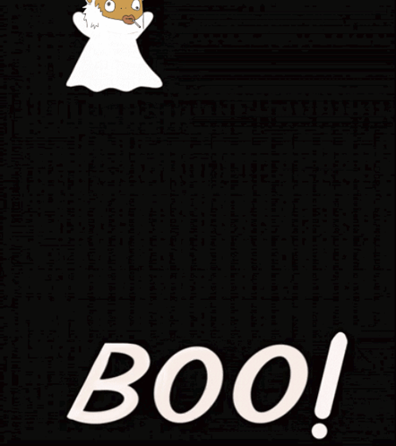 Cartoon Character With Cigarette and Boo Text