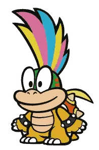 Cartoon Character with Colorful Mohawk