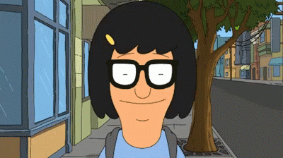 Cartoon Character with Glasses and Backpack