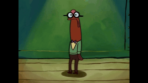 Cartoon Character With Glasses and Bow Tie