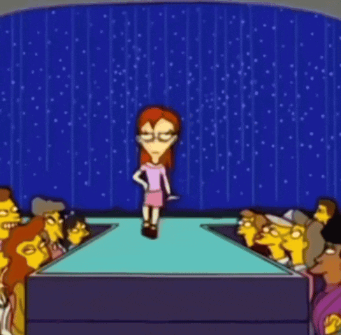 Cartoon Character with Glasses and Monkey Shirt