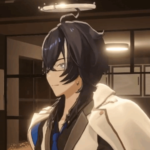 Cartoon Character With Glasses and White Jacket