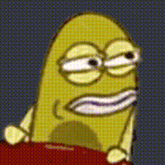 Cartoon Character With Glasses Making Face