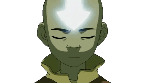 Cartoon Character With Glowing Symbol