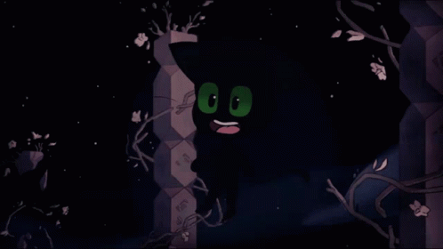 Cartoon Character With Green Eyes Smiling