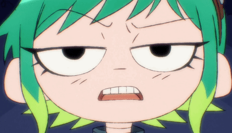 Cartoon Character With Green Hair