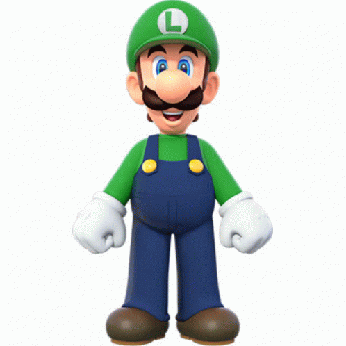Cartoon Character With Green Hat And White L GIF