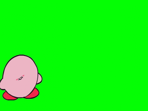 Cartoon Character with Green Screen