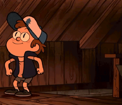 Cartoon Character With Hat and Glasses