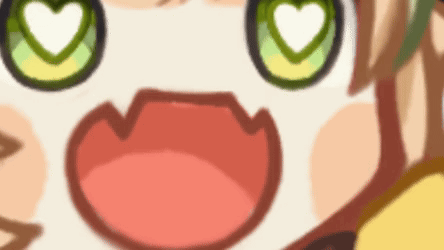 Cartoon Character With Heart Eyes and Red Tongue
