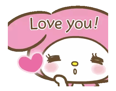 Cartoon Character with Heart in Mouth Love