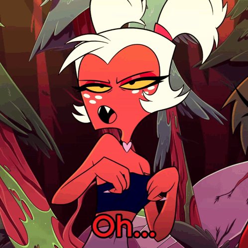 Cartoon Character With Heart On Chest Saying Oh GIF