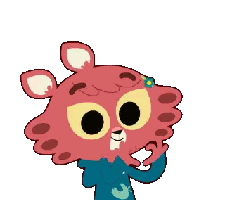 Cartoon Character With Hearts Eyes