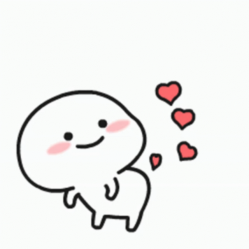 Cartoon Character With Hearts