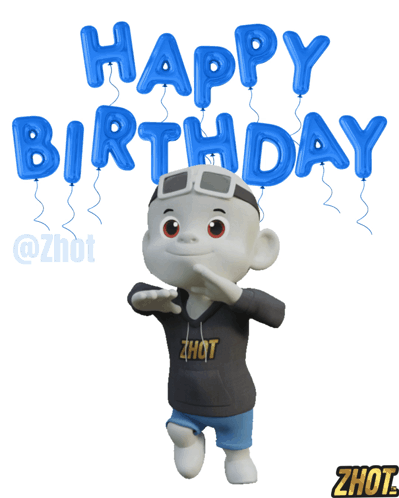 Cartoon Character With Hoodie Saying Zhot