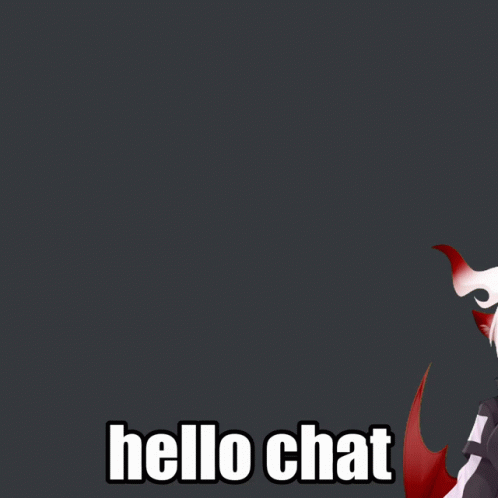 Cartoon Character With Horns Saying Hello Chat GIF