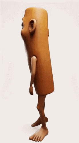 Cartoon Character With Large Head And Big Eyes GIF